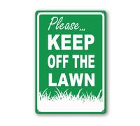 Geroclonup Please Keep Off The Lawn Sign 20x30cm Sturdy Aluminum Signs Rust Free Outdoor Funny Metal Sign for Home Porch Farm Backyard Garden Decor