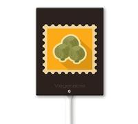 Geroclonup Vegetable Signs For Garden Brussels Sprouts Yard Sign With Metal Stake Farmhouse Home Outdoor Decor Durable Aluminum Sign Weatherproof Easy to Install 4.6X6 Inches