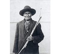 Geronimo Apache Chief Native American Vintage BW Photo Art Print Canvas Premium Wall Decor Poster Mural