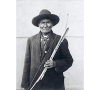 Geronimo Apache Chief Native American Vintage BW Photo Large Print Poster Wall Art Decor Picture