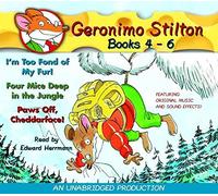 Geronimo Stilton: Books 4-6: #4: I'm Too Fond of My Fur; #5: Four Mice Deep in the Jungle; #6: Paws Off, Cheddarface! (Geronimo Stilton (2 in 1 Audio)) by Geronimo Stilton (2005-02-08)