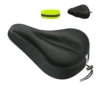 Geronmine Gel Bike Seat Cover Padded Bicycle Saddle Covers for Women & Men, Most Comfortable Exercise Bike Seat Cushion Cover, Soft for Spin Indoor Outdoor Cycling Class Mountain Stationary Bikes