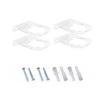 Geroosaty 4 Pack Basketball Holder Wall Mount Acrylic Football Display Rack Clear Ball Holder Shelf