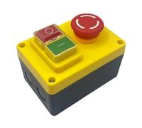 Geroosaty KJD17D 250V 16A Electromagnetic Push Button Switch Emergency Stop Switches for Electric Tools & Machine Tool Equipment