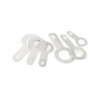 GeRRiT 50-500pcs M2.2 M2.7 M3.2 M4.2 M5.2 M6.2 M8.2 Single Head Soldering Terminal Solder Tag Lug Pcb Copper Washer (Color : Silver, Size : (50pcs) -M8.2)