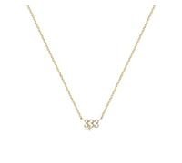 GeRRiT 925 Sterling Silver Angel Numbers Necklace Ladies Gift 111 333 444 777 Protection Lucky Pendant Necklace (Color : 333_45cm)