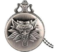 GeRRiT Antique Awesome Majesty Style Wild Lion Pocket Watch Retro Fashion Pendant Vintage Modern Roaring Retro Men Pocket Watch Chain