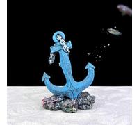GeRRiT Artificial Aquarium Coral Ornament Plastic Fish Tank Plants Decoration for Aquarium Landscapeï¼ŒAquarium Decoration Cave, Resin Coral (Anchor), ZY-1429