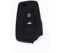 GERRIT Car Key Case Cover Silicone Flip Remote Key Protector Skin Holder, for Toyota Corolla Highlander Auris Avensis Verso Yaris RAV4