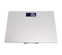 GeRRiT Digital Body Weight Scale, Bathroom Scale with Large Backlit Display, Ultra Slim Design, 396 Pound Capacity Extra Thin Stainless Steel Bathroom Scale,Silver(Unit:Pound)