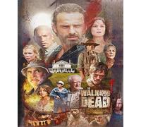 GerRit DIY 5D Diamond Painting Kits for Adults Kids,Walking Dead Art,Full Round Diamond Embroidery Kits Cross Stitch Crystal Rhinestone Pictures Arts Craft Home Wall Decoration-30x40cm