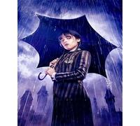 GerRit DIY 5D Diamond Painting Kits for Adults Kids,Wednesday,Full Round Diamond Embroidery Kits Cross Stitch Crystal Rhinestone Pictures Arts Craft Home Wall Decoration-40x50cm