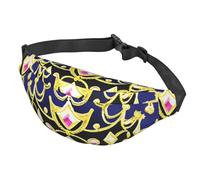 GeRRiT Fantasy Tiara Crossbody Waist Bag Multifunctional Large Waist Bag For Men And Women Outdoor Sports Travel Fashionable And Portable, Black