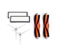 GeRRiT Fit For S5 Max S6 S50 S51 S55 Vacuum Cleaner Accessories Parts HEPA Filter + Side Brush + Main Brush + Mop Cloths durable (Color : Sets C)
