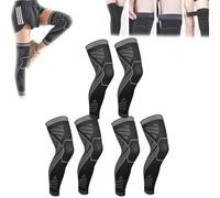 Gerrit Flytex Full Leg Compression, Flytex Knee Compression Sleeves, Flytex Compression Sleeves V2 for Knees and Legs (3pairs,X-Large)