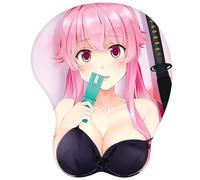 GeRRiT·Future Diary Gasai Yuno 3D Anime Mouse Pads Silica GelWrist Support Mouse Game/Home Dual-use Desk Writing Board 2Way Skin (A1741)