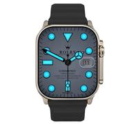 Gerrit HK9 Ultra 2 Max AMOLED Smart Watch Men Women 2GB ROM Photo Album NFC Compass Chat GPT Smartwatch Heart Rate Sport Watch 2024 New (Black)