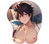 GeRRiT·Honkai Star Rail Game Men Figure Wrist Support Gel Mouse Pad Ergonomic Mouse Pad Gaming Mouse Pad Non Slip 3D Mouse Pad Dan Heng (A763)