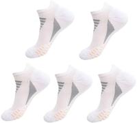 GeRRiT Hywellstore Men's Thickened Sports Socks Running Socks Padded Sports Breathable Socks Moisture-wicking Ankle Reinforcement Anti-Slip Cushioning