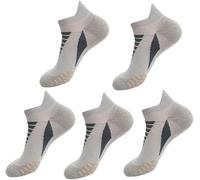 GeRRiT Hywellstore Men's Thickened Sports Socks Running Socks Padded Sports Breathable Socks Moisture-wicking Ankle Reinforcement Anti-Slip Cushioning