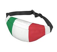 GeRRiT Italy Flag Crossbody Waist Bag Multifunctional Large Waist Bag For Men And Women Outdoor Sports Travel Fashionable And Portable, Black