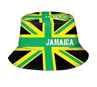 GeRRiT Jamaican Flag Bucket Hat for Women Men, Fashion Summer Beach Hats Jamaica Fisherman Hat Packable Outdoor Sun Cap