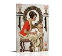GerRit Joseph Leyendecker Art Christmas Prayers Poster Premium Printed Art Canvas Poster Classic Artist Wall Hanging 08x12inch(20x30cm)
