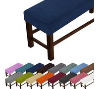 GeRRiT Luxury Large Bench Cover,Rectangular Scratch Proof Seat Cushion Cover to Protect Chair,Dustproof Slipcover for Bedroom,Living Room,Kitchen (Dark Blue,S size-L:90-120cm,W:35-50cm,H:20cm)
