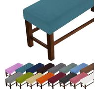 GeRRiT Luxury Large Bench Cover,Rectangular Scratch Proof Seat Cushion Cover to Protect Chair,Dustproof Slipcover for Bedroom,Living Room,Kitchen (Dark green,XS size-L:60-85cm,W:35-50cm,H:20cm)