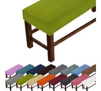 GeRRiT Luxury Large Bench Cover,Rectangular Scratch Proof Seat Cushion Cover to Protect Chair,Dustproof Slipcover for Bedroom,Living Room,Kitchen (Matcha Green,S size-L:90-120cm,W:35-50cm,H:20cm)