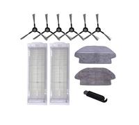 GeRRiT Main Brush Hepa Filter Side Brush Mop Cloths Fit For Robot STYJ02YM Mi Mop Pro Conga 3490 V2 PRO V3 SE V-RVCLM21B durable (Color : Plum)