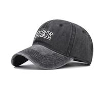 GeRRiT Men's Baseball Caps Duke Embroidery Fashion Trend Classic Cotton Outdoor Cap Unisex Baseball Caps Gifts for Men Women (Cotton, Black), Large, Grey