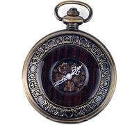 GeRRiT Mens Pocket Watch Mechanical Pocket Watch for Men Women,Classic Mechanical Pocket Watch Hollow Memorial Pocket Watch Classic Smooth Face Mechanical