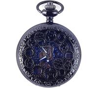 GeRRiT Mens Pocket Watch Mens Pocket Watch with Chain,Hollow Unisex Roman Scale Retro Mechanical Pocket Watch Classic Smooth Face Mechanical