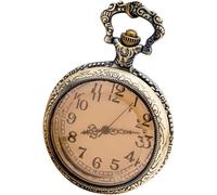GeRRiT Mens Pocket Watch Pocket Watch Personality Necklace Watch Retro Pocket Watch Glass Pocket Watch Classic Smooth Face Mechanical