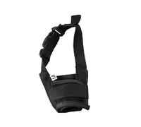 GERRIT Mesh Nylon Dog Mask Adjustable Small Medium Large Medium Small Dog Mask Pet Accessories Breathable Anti-Barking Pet Dog Mask (Color : Black A, Size : M)