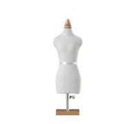 GeRRiT Mini Mannequin for Sewing Making, Half Scale Dress Shape 1/2 1/3 1/4 Sizes, Fully Fixable Seamstress Dummy Model, Pants Pattern Making Model (Non Adult Full Size) 1/2A white