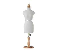 Gerrit Mini Mannequin for Sewing Making, Half Scale Dress Shape 1/2 1/3 1/4 Sizes, Fully Fixable Seamstress Dummy Model, Pants Pattern Making Model (Non Adult Full Size) 1/2C white
