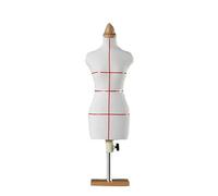 Gerrit Mini Mannequin for Sewing Making, Half Scale Dress Shape 1/2 1/3 1/4 Sizes, Fully Fixable Seamstress Dummy Model, Pants Pattern Making Model (Non Adult Full Size) 1/2B white