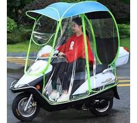 GeRRiT Mobility Scooter Rain Cover,mobility scooter accessories - Double-layer Design, Easy to Install - Keep Your Scooter Clean and Dry (Blue C No mirrors)