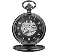 GeRRiT Pocket Watch Retro Manual Winding Perspective Bottom Cover Mechanical Pocket Watch As A Gift Pocket & Watches