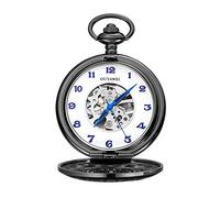 GeRRiT Pocket Watch Retro Manual Winding Perspective Bottom Cover Mechanical Pocket Watch As A Gift Pocket & Watches