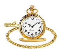 GeRRiT Pocket Watch Retro Pocket Watch,Chain Full Cool Gold Chain Modern Men Women Gift Causalsmooth Fashion Pendant Quartz