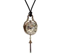 GeRRiT Pocket Watch Retro Pocket Watch,Retro Mechanicalcreative Classic Couple Mechanical Watch Ball Lanyard Hollow for Men Women