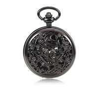 GeRRiT Pocket Watch Retro Pocket Watch,Retro Personality Chain Hanging Table Men and Womenclamshell Hollow Mechanicalfor Men Women