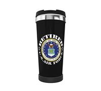 GeRRiT Retired Us Air Force Veteran Coffee Travel Mug Stainless Steel Straw Travel Tumbler Vacuum Insulated Keep Cold