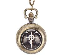 GeRRiT Retro Pocket Watch, Full Metal Alchemist Design Quartz Pocket Watches for Men, Trendy Pocket Watch Gift,Pocket Watches for Men Mechanical