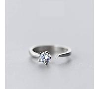 GeRRiT S925 Silver Rings Women in Japanese Forest Style Sweet Flowers Single Prong Setting Fashion Diamond Ring Opening Ring Jewelry S925 Silver Ring, S925 silver