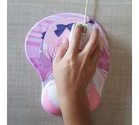 GeRRiT·Senran Kagura 3D Anime Mouse Pads with Wrist Rest Gaming Mousepads 2Way Skin (A452)