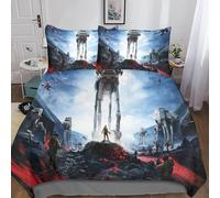 Gerrit Star Wars Bedding Set Soft Microfiber Hidden Zipper Quilt Cover 3D Print Design for Kids Teenagers Adult 3-Piece Duvet Cover Sets King(220x240cm)